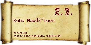 Reha Napóleon névjegykártya